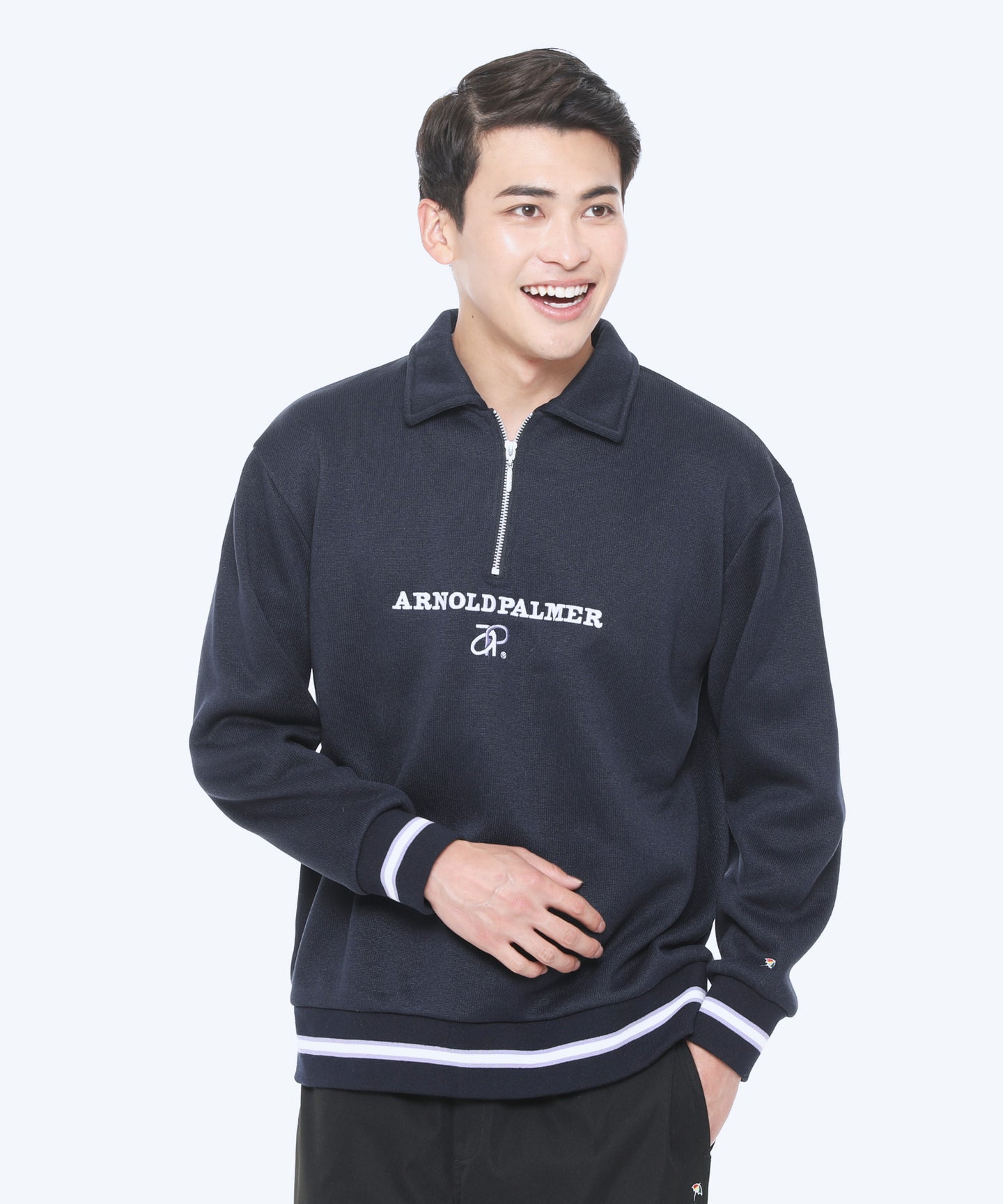 Arnold Palmer バルキー裏起毛シェア衿付きプルオーバー